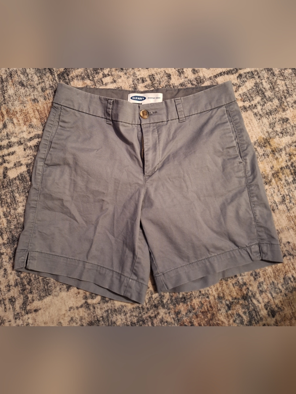 Old Navy Womens Gray Chino Shorts. Sz 2.